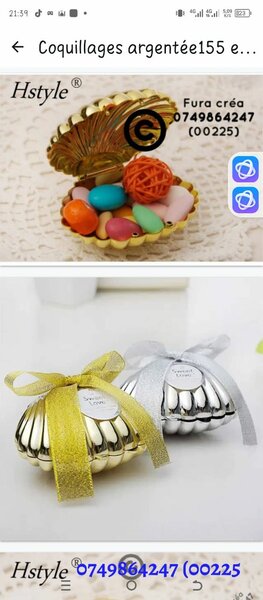 Bonnonnière en Forme de Coquillage