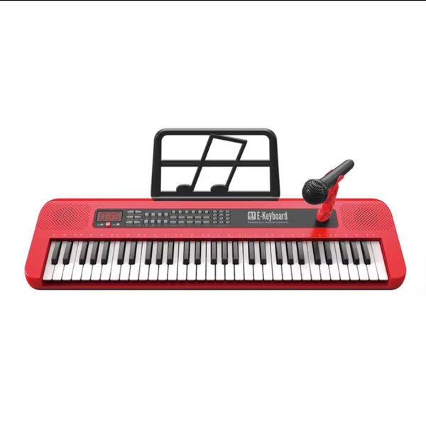 Clavier électronique rouge enfant