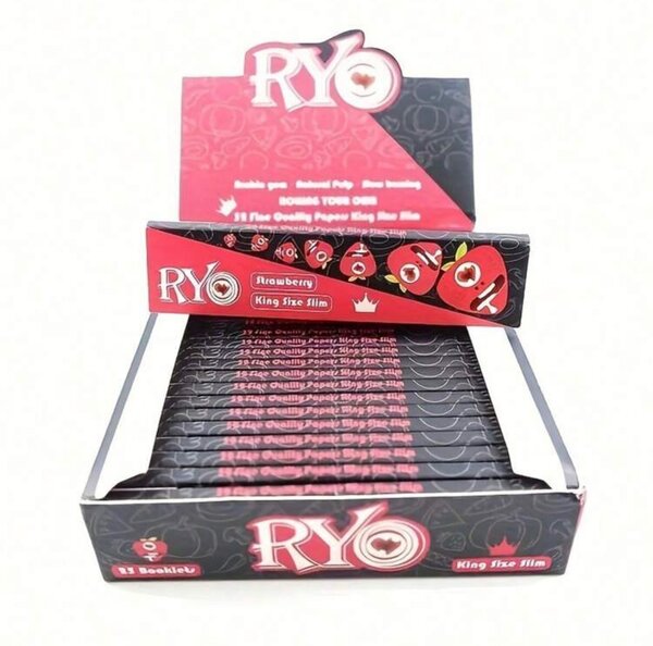 Papier à rouler à la fraise