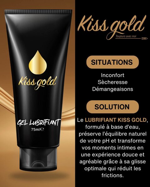 Lubrifiant Eau Kiss Gold