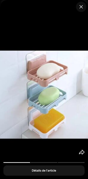 Étagère murale pour savon