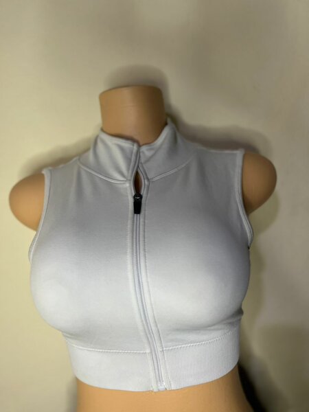 Veste sans manches blanche