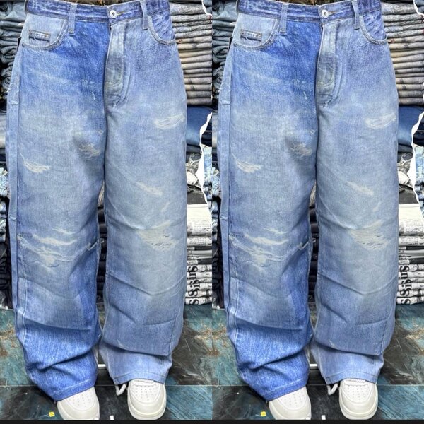 Jeans larges streetwear homme