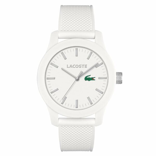 Montre blanche élégante Lacoste