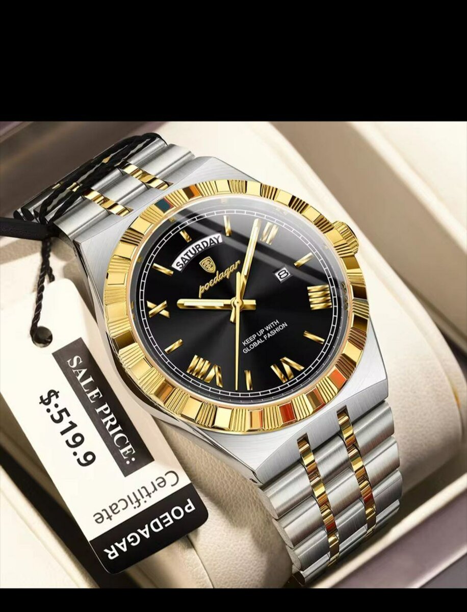 Montre Homme Luxe Quartz