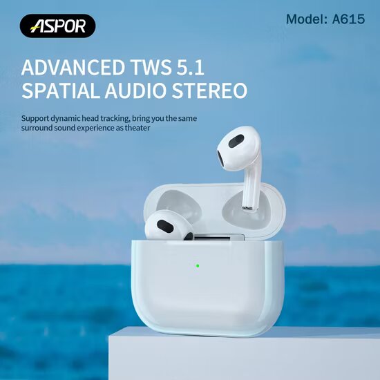 Écouteurs Bluetooth TWS 5.1 Aspor