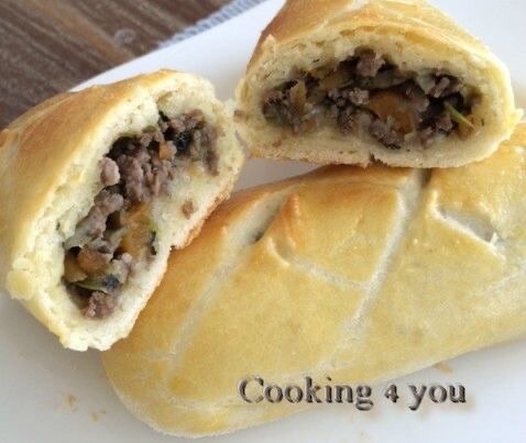 Pain fourré viande haché froma