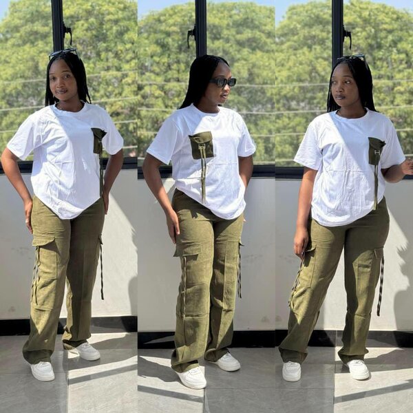 Women's 2-piece suit, T-shirt and pants