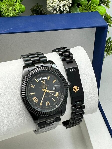 Black Rolex Watch Set