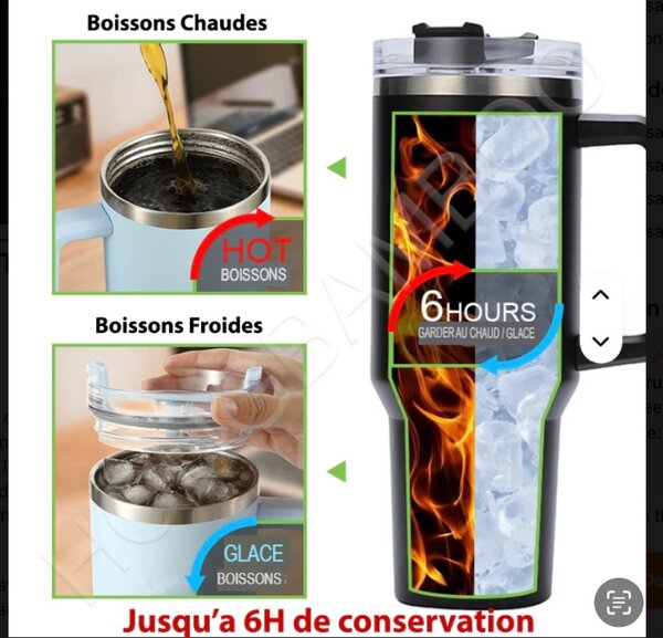 Gobelet thermos en acier inoxy