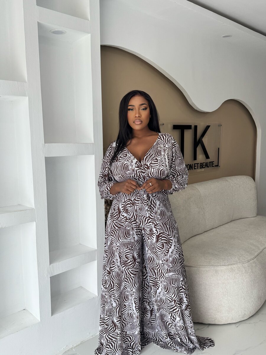 Combinaison imprimée élégante