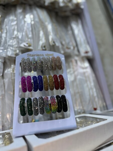 Bagues Acier Inoxydable Étincelantes