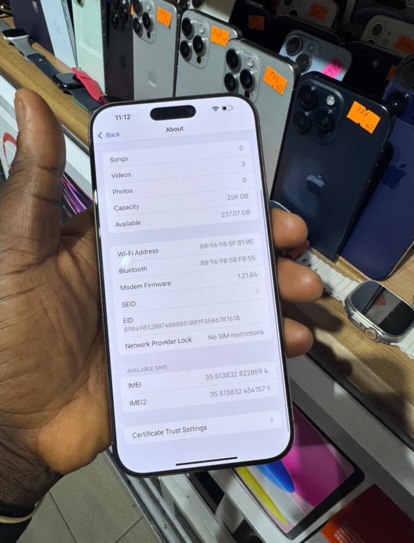 iPhone 16 pro max , 256gig, eSIM unlocked,