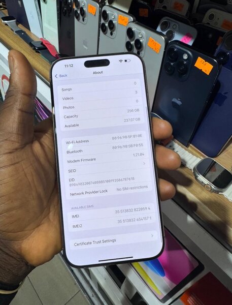 iPhone 16 pro max , 256gig, eSIM unlocked,