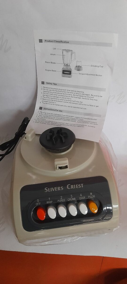 Blender Mixeur 2 en 1