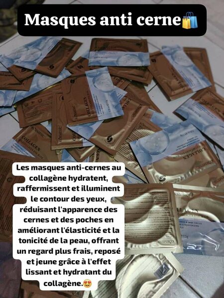 Masques anti-cernes collagène