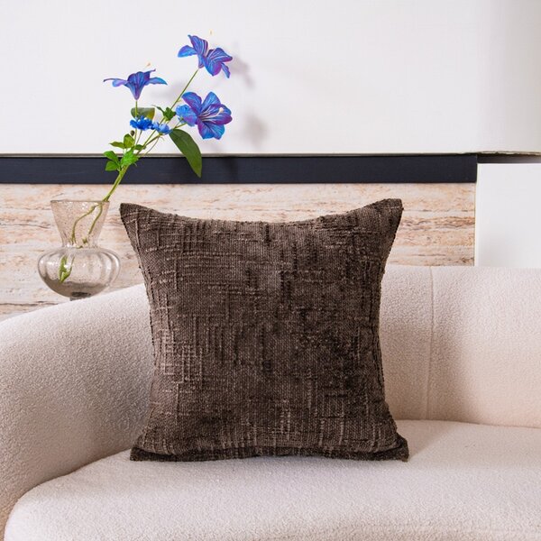 Coussin Décoratif Doux Brun