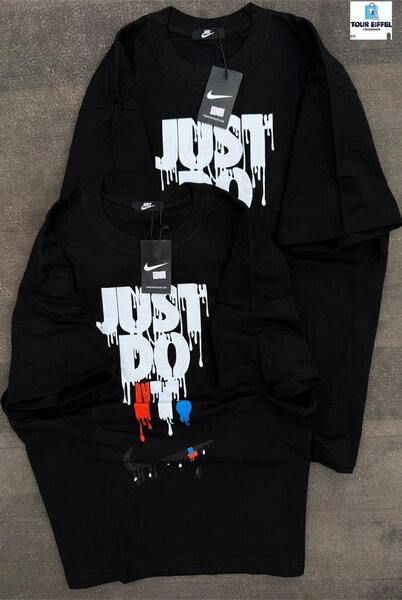 T-shirt noir "Just Do It"