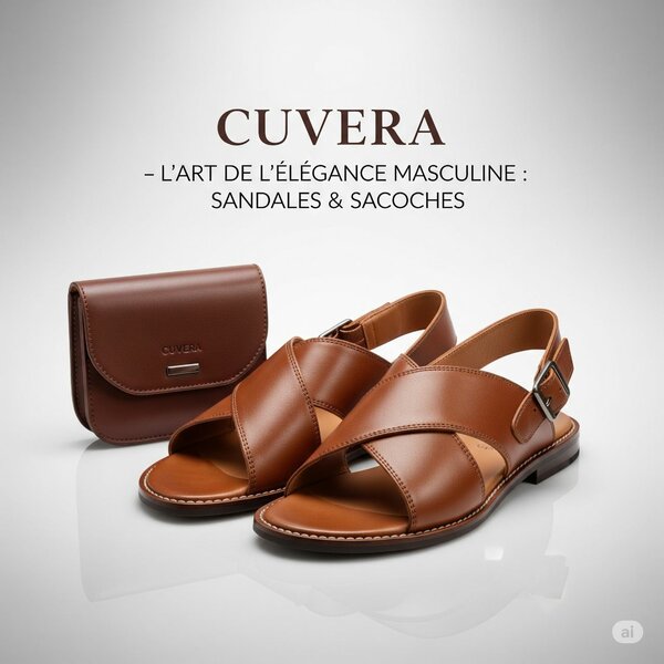 Sandales en cuir élégantes pour homme