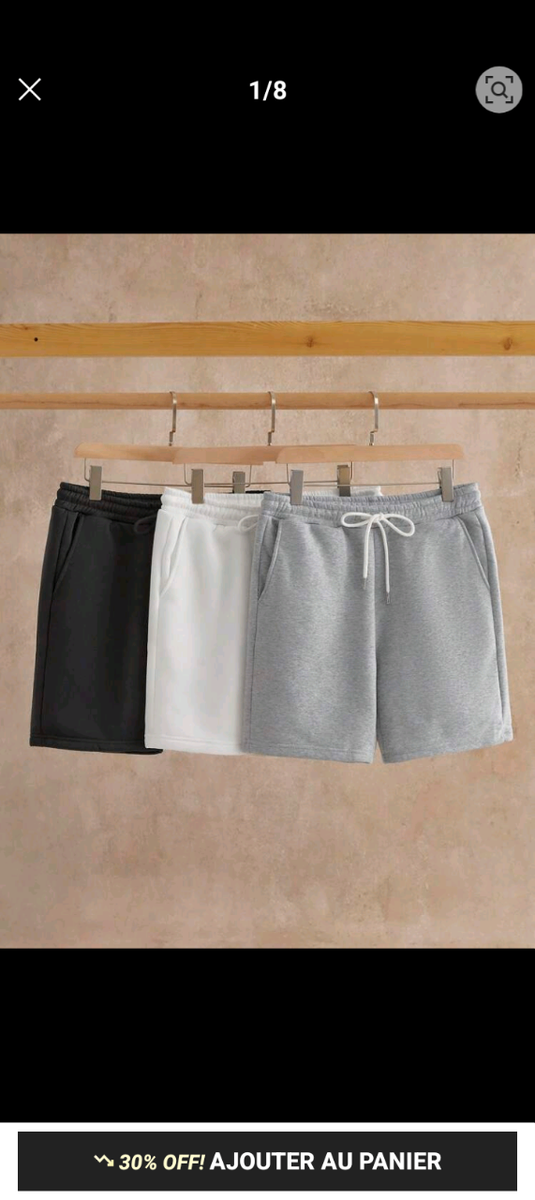 Shorts en coton multicolores