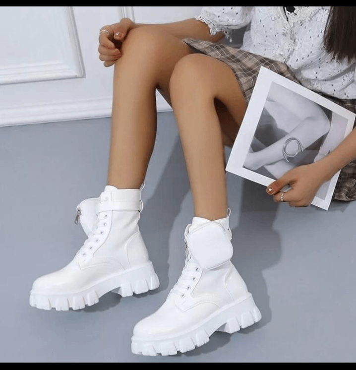 Bottes blanches tendance femmes