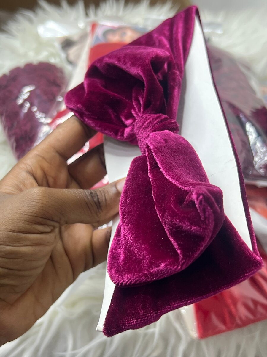 Bandeau en velours pour cheveux