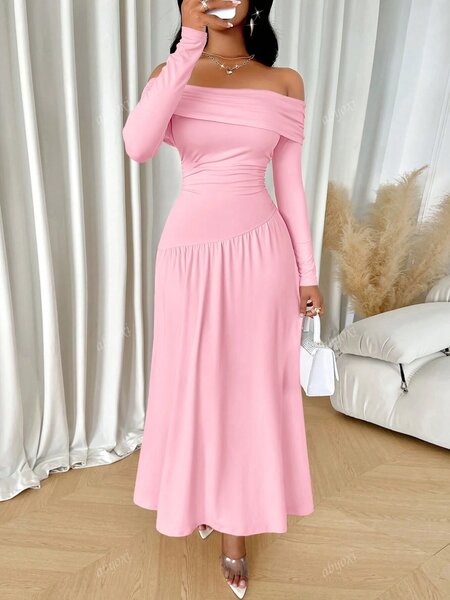 Robe Épaules Dénudées Élégante