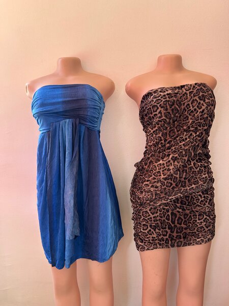 Robe été sans bretelles chic