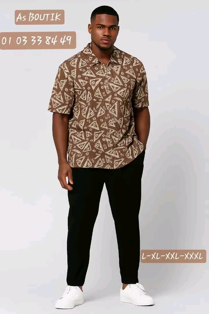 Chemise Homme à Motifs