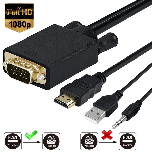 Câble VGA vers HDMI
