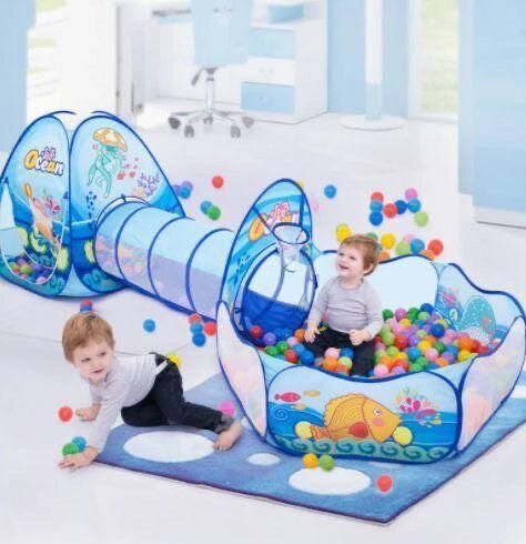 Tente de jeu pour enfants avec tunnel