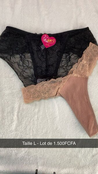 Lot de Culottes en Dentelle L