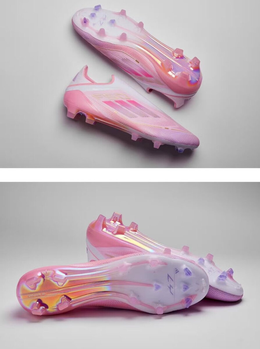 Chaussures de football roses