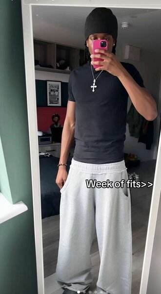 Pantalon décontracté gris