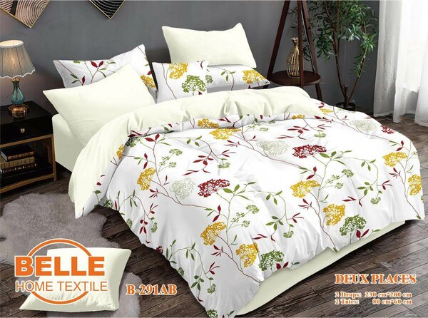 Parure de lit en coton floral