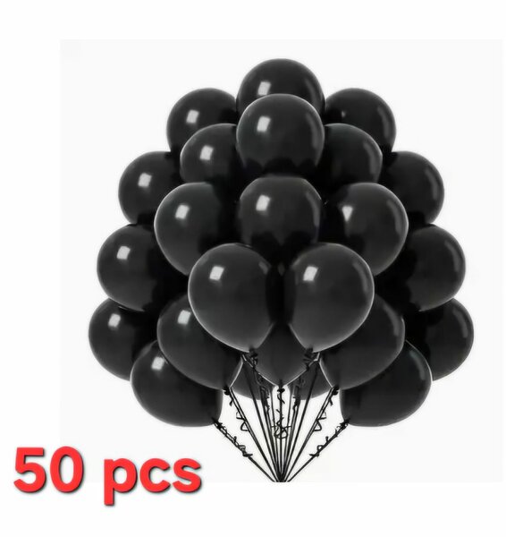 Lot de 50 ballons noirs