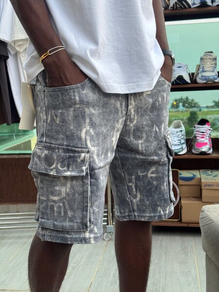 Shorts cargo délavés homme