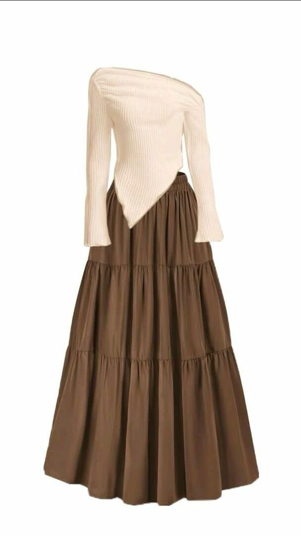 Jupe longue bohème évasée