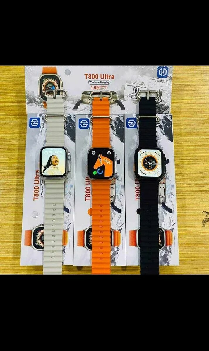 REDUCED TO CLEAR!! T800 Smart Watch   Features: Calls, BT Mu