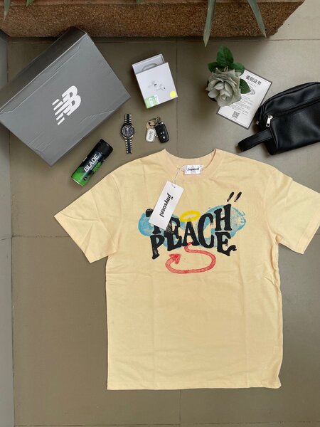 T-shirt en coton "Peach"