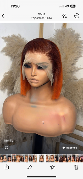 Perruque Bob Lace Front