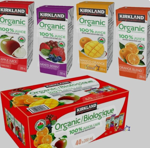 Kirkland 100% organic juice