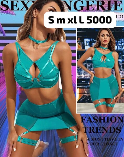 Ensemble lingerie dentelle blanc