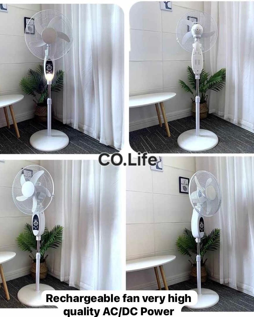 Rechargeable fan with Solar Panel,Remote and USB