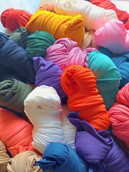 Foulard en coton coloré