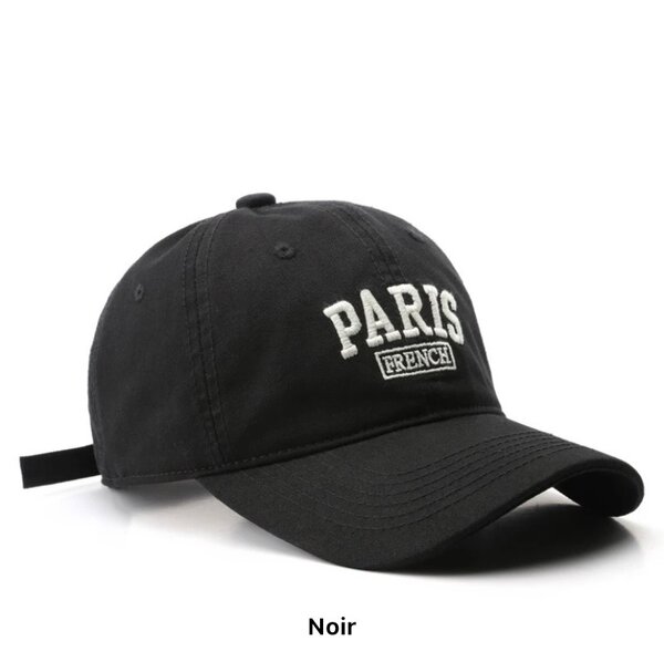 Casquette noire Paris French