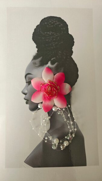 Boucle d'oreille en fleurs