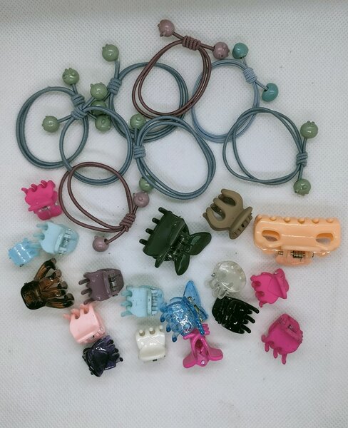 Hair Accessories Ponies & Clips- 12 Pack Minimum @ 120