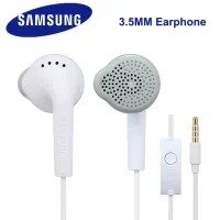 Earphone Handfree Handsfree for Samsung Galaxy and other Smartphones with Mic and 3.5 mm Jack (White)
