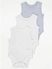 Sleeveless Bodysuits 3 Pack